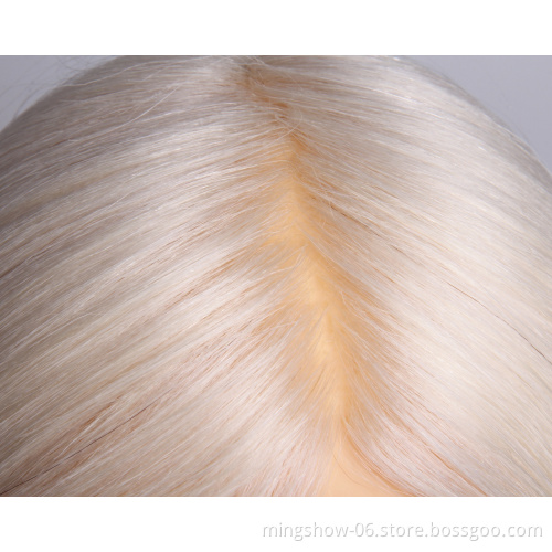 Fashionable training head 100% real hair,Hairdresser mannequine head with animal hair